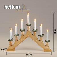 7-pcs. Wooden Stand "Pyramide", nature, lead wire 1,5 m