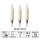 Shaftcandle, ivory-coloured,  23 V,  3 pcs. per blistercard