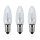Topcandle, clear, 8 V / 0,1 W,  3 pcs. per blister, outdoor