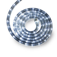 LED-Ropelight, 10 m, 24 cold white LEDs per Meter, 11 mm Ø