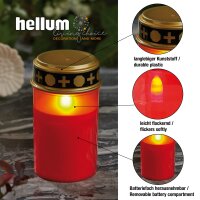 LED-Grave Light red, yellow LED, battery operated