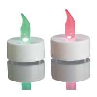 LED-Teelichter, RGB, 6er-Set, batteriebetrieben