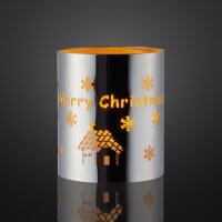 LED-Metall-Dekoglas  “Merry Christmas“,...