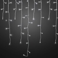 154-pcs. Icicle Curtain "System City", warm-white, white cable, w/o plug
