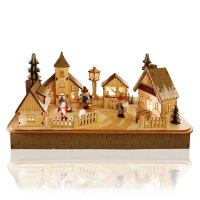 LED Decorative Wooden light, "Winterly Village with...