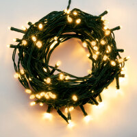 LED-Lichterkette, 400 LEDs bernsteinfarben,...
