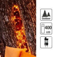 400-pcs. LED-Lightchain, classic warm-white, Outdoor-Transformer