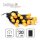 20-pcs. LED-Ball-Lightchain, yellow, black cable, battery operated, with timer, for indoor use