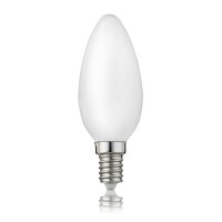 LED-Filament-Lampe C35, E14, 2,5W, Glas milchig, 250 lm
