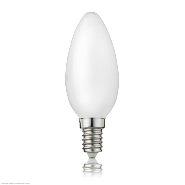 LED-Kerzenlampe C35, E14, 4,5W, Glas matt, 470 lm