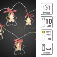 10-pcs. LED-Lightchain with metal figures, warm-white,...