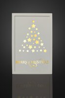 LED wooden picture with Christmas tree "Merry Christmas