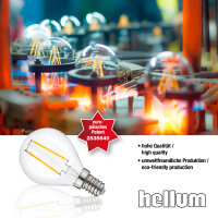 LED Drop Bulb G45, E14, 2,5W, glass clear, 250 lm