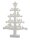 LED Wooden Tree with forest animals, 10 warm-white LEDs, with Timer, battery operated