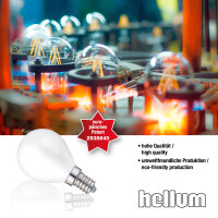 LED Drop Bulb G45, E14, 4,5W, glass milky, 470 lm
