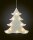LED-Weihnachtsbaum, 10 LEDs warm-weiß, 21x22cm, mit Saugnapf, mit Timer, batteriebetrieben