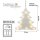 LED-Weihnachtsbaum, 10 LEDs warm-weiß, 21x22cm, mit Saugnapf, mit Timer, batteriebetrieben