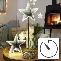 LED-Infinity-Star with stand 45 cm, 42 warm-white LEDs,...