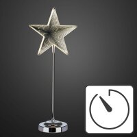LED-Infinity-Star with stand 45 cm, 42 warm-white LEDs,...