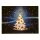 LED-Fiberoptik-Bild "Weihnachtsbaum", 40 x 30 cm, 6 LEDs warm-weiß, mit Timer, batteriebetrieben