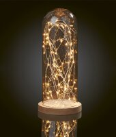 LED-Glassbell with Lightchain,  60 warm-white  LEDs,...