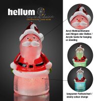 LED-Santa to Hang and Stand, RGB, battery operated