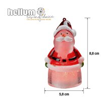 LED-Weihnachtsmann zum Hängen und Stellen, 1x RGB LED, inkl. Batterien