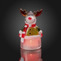 LED-Reindeer to Hang and Stand,  RGB, battery operated