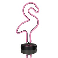 LED-Flamingo, 109 pink LEDs, battery operated