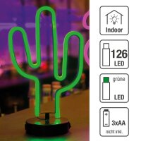 LED-Kaktus, grün, Höhe: 30 cm, batteriebetrieben