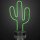 LED-Cactus, 126 green LEDs., battery operated