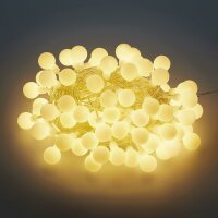 100-pcs. LED-Ball-Lightchain, warm-white LEDs,...