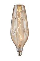 LED-Soft-Filament-Lampe "Ella"-Amber, E27 4W