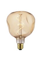 LED Soft-Filament Bulb "Eric", E27, 4W, glass golden, 180 lm