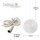 Paper Lantern "Sunny", white, hanging lamp, white  cable, E14 , with switch,  Ø 40 cm, for outdoor, bulb included