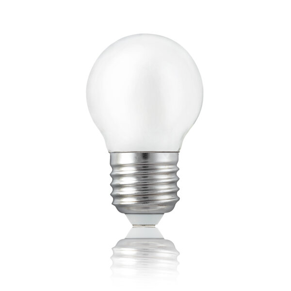 LED-Filament-Lampe G45, E27, 4,5W, Glas milchig, 470 lm