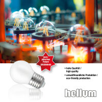 LED-Tropfenlampe G45, E27, 4,5W, Glas milchig, 470 lm