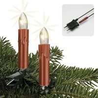 15-pcs. Topcandle Set, clear bulbs, detachable plug