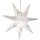 Star, double-layered, white, hanging, white cable, E14 base, with switch, Ø 63 cm, for outside, incl. lamp