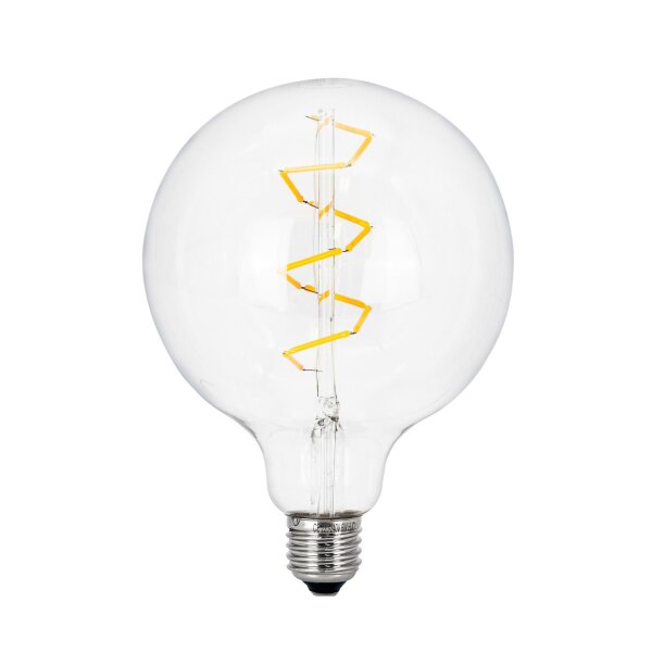 LED-Globe-Lampe G125, E27, 6W, Glas klar, 480 lm