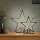 LED-Star, black, Wood, Height: 50 cm, Indoor-Transformer.