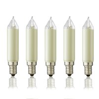 LED-Schaftkerze, E14, 8-55 V, 0,6 W,  5er Blister