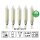 LED-Schaftkerze, E14, 8-55 V, 0,6 W,  5er Blister