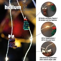 20-pcs. LED-Lightchain, with Reindeeres, battery operated