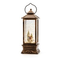 LED Water Tower Lantern. bronze coloured, with figure...