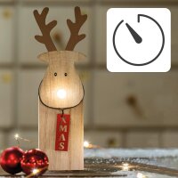 LED-Reindeer with illuminated nose, 1 warm-white LED,...