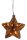 LED-Glass-Star with Lightchain with copper wire, 10 warm-white LEDs, battery operated