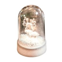 LED-Bell  with Acrylic Reindeer, 1 white LED,...