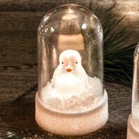 LED-Glocke mit Acryl-Pinguin, 1 LED warm-weiß,...