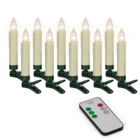 10-pcs. wireless candles "Mini", warm-white...